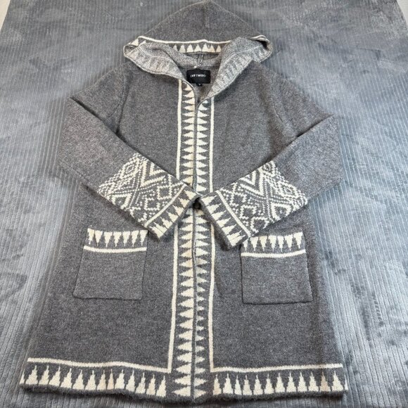 Driftwood Womens Medium Duster Cardigan Aztec Southwestern Open Front Sweater Ki - Picture 1 of 7